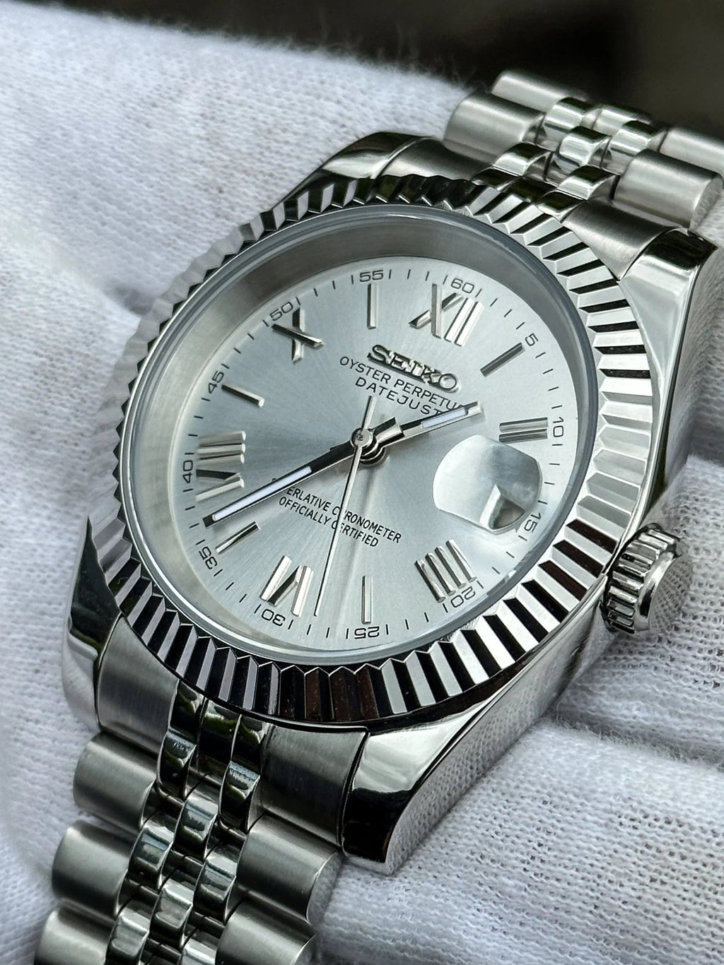 ModHouse Datejust Silver Arabic