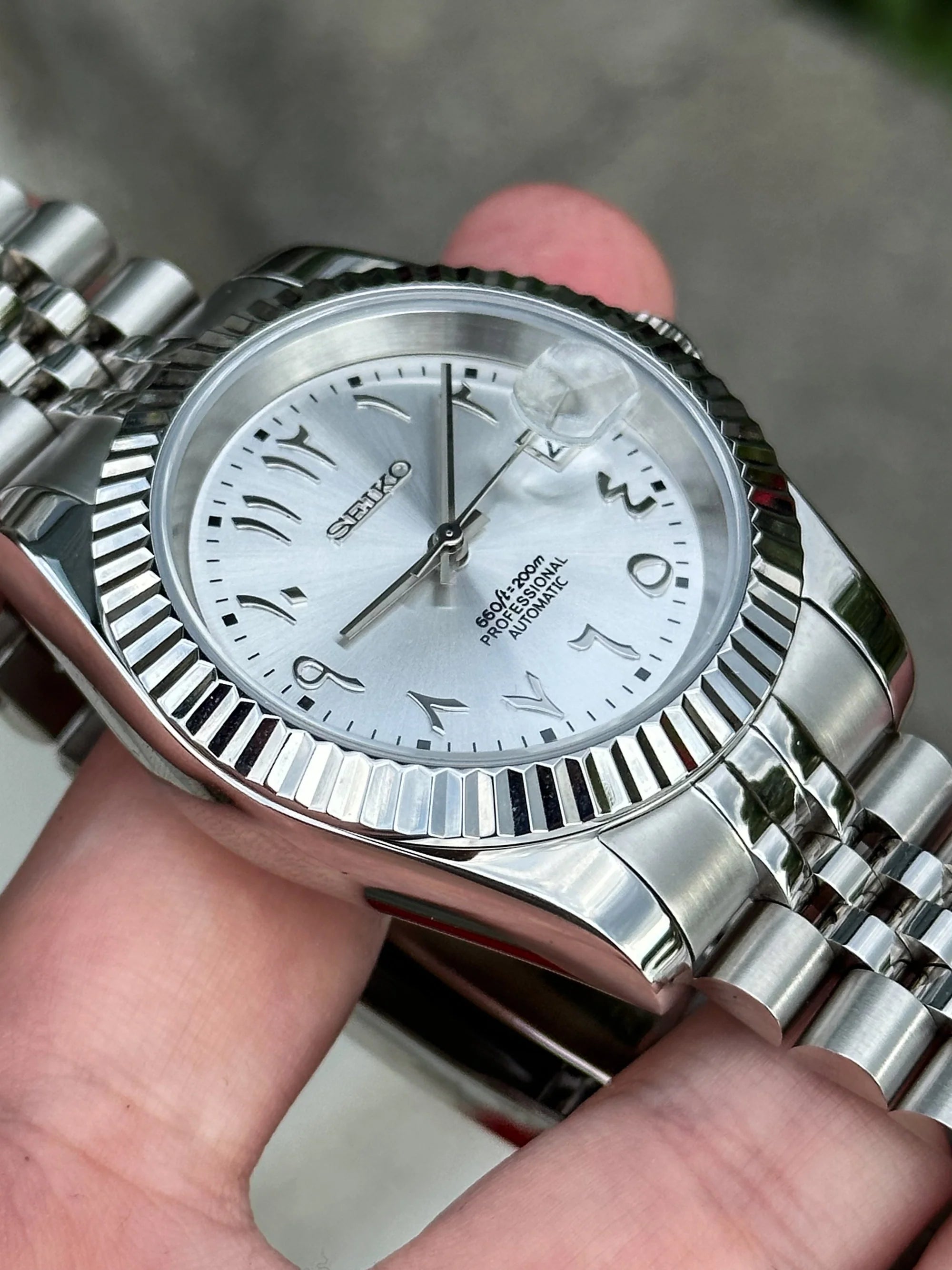 ModHouse Datejust Silver Arabic