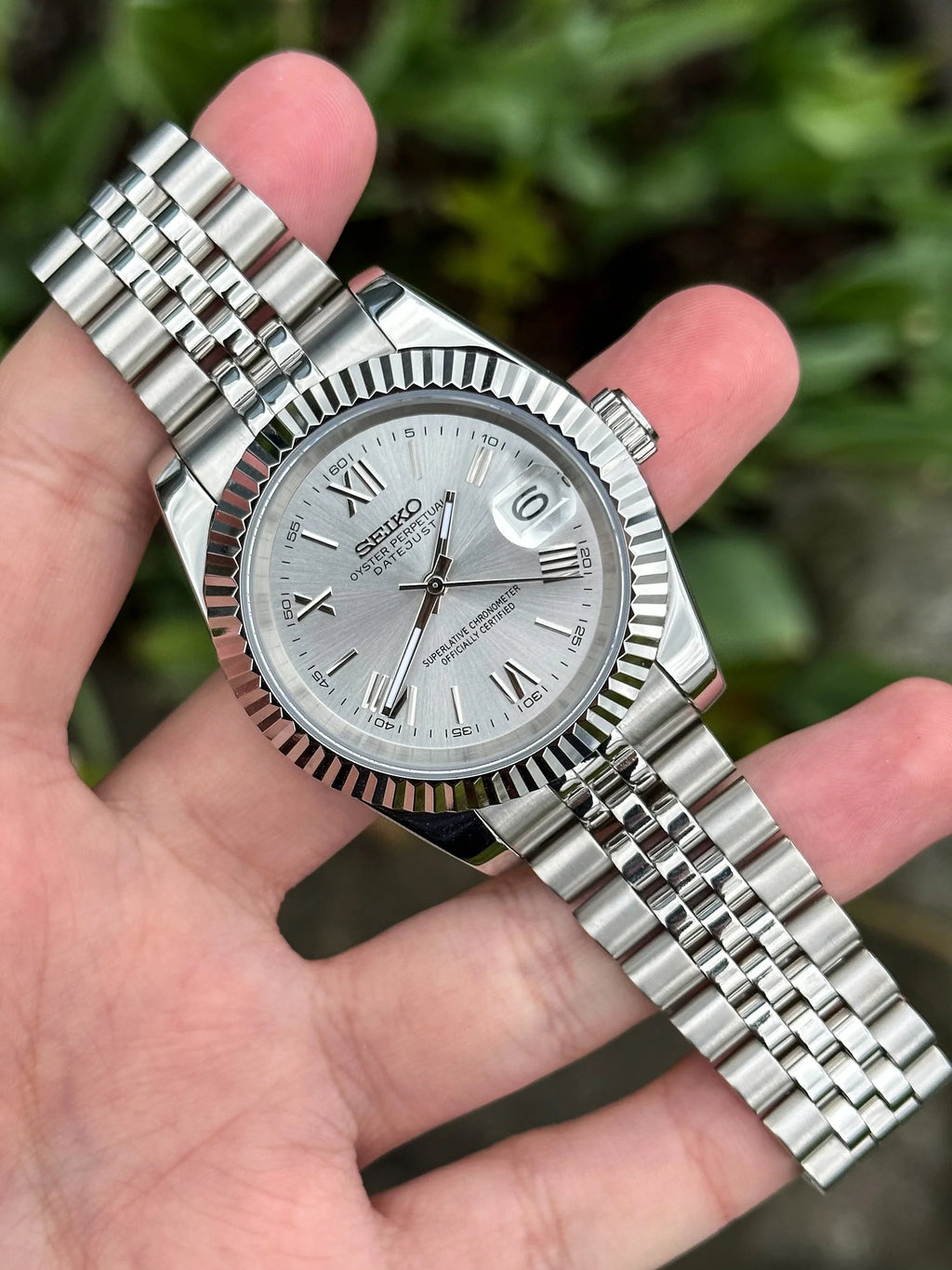 ModHouse Datejust Silver Arabic