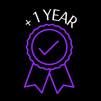 Plus +1 YEAR EXTENDED GUARANTEE