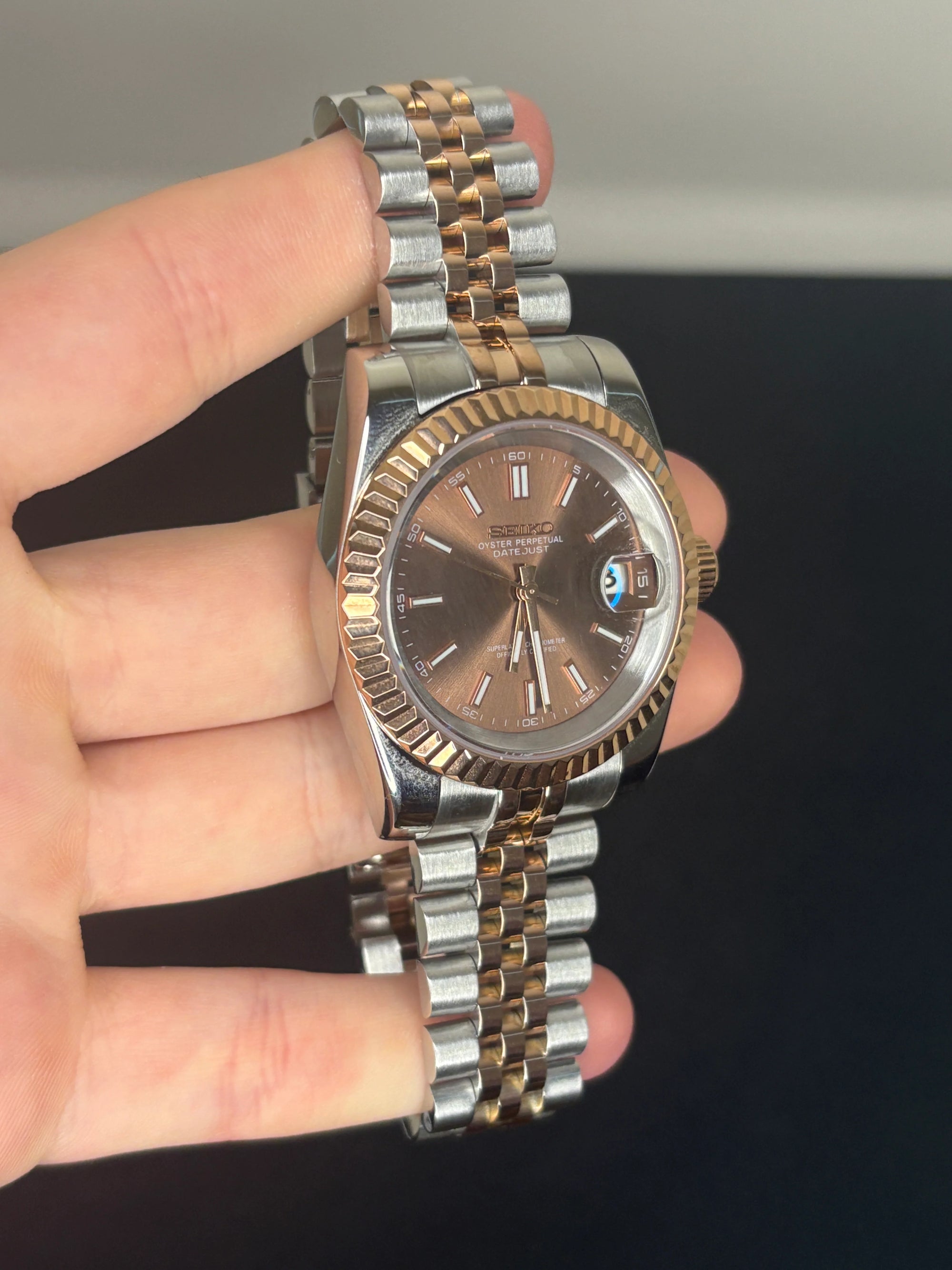 ModHouse Datejust Two tone brown