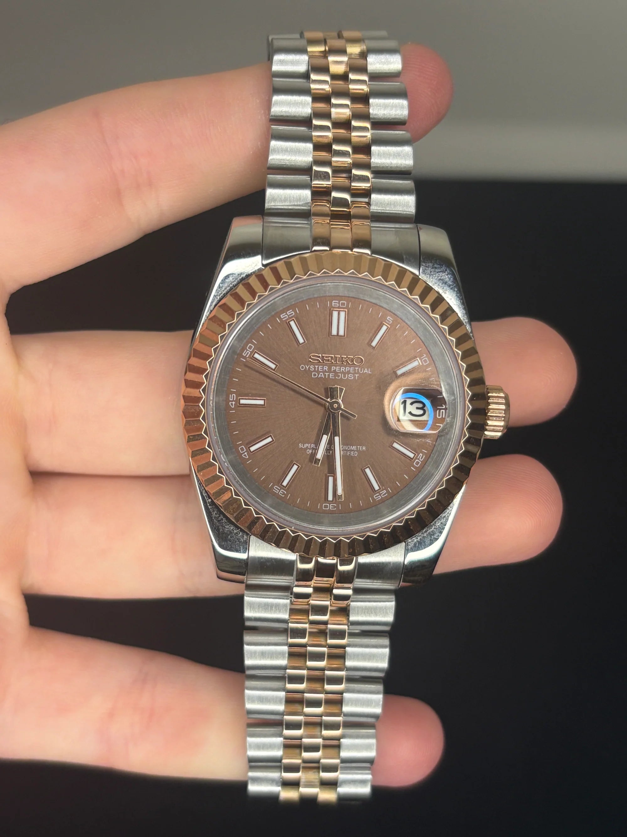 ModHouse Datejust Two tone brown