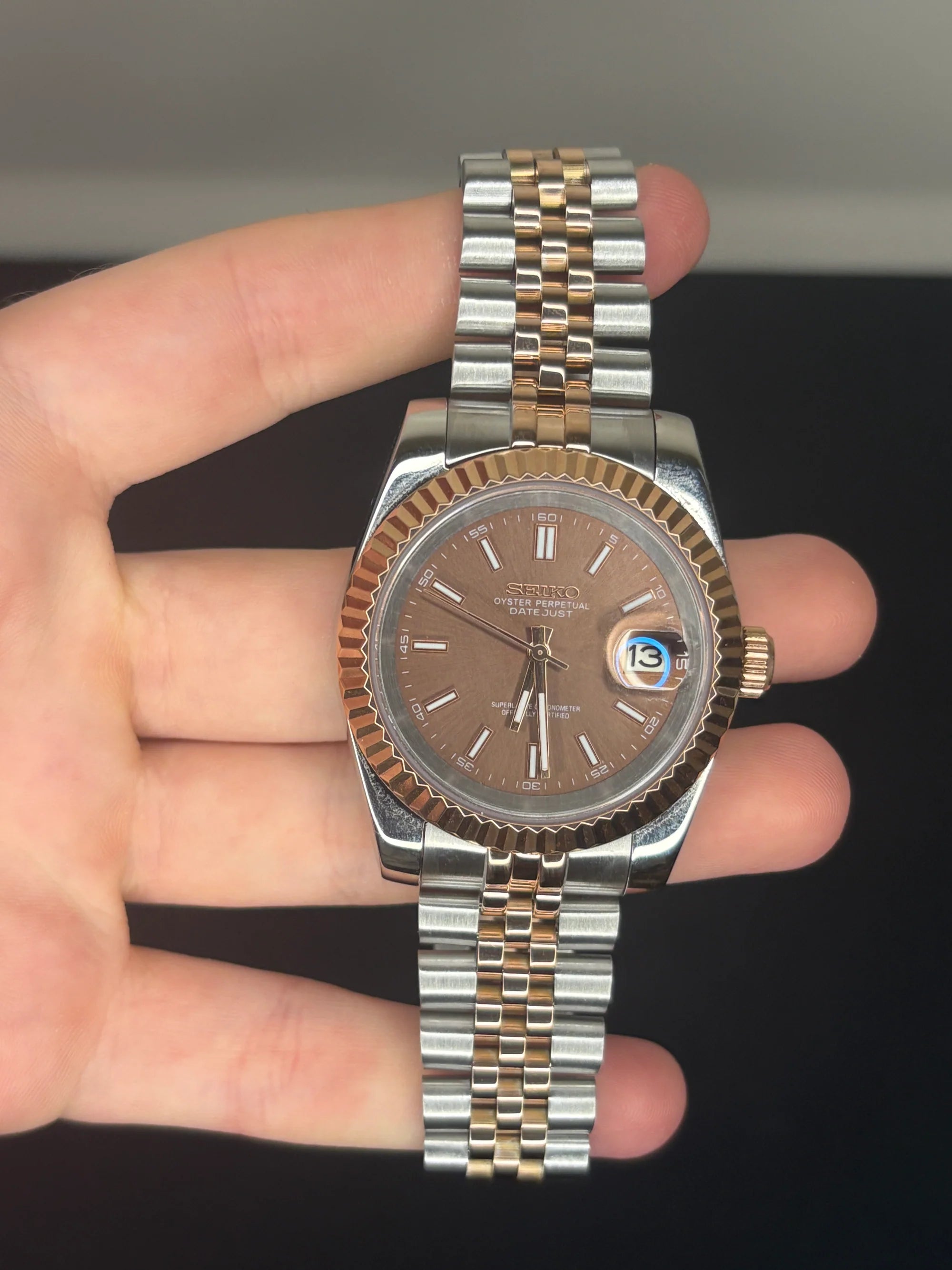 ModHouse Datejust Two tone brown