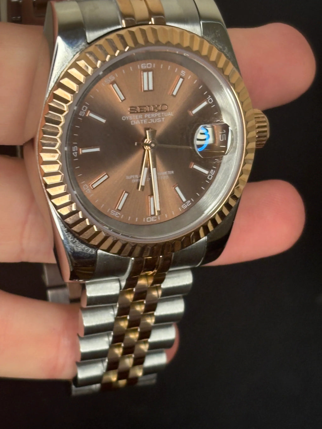 ModHouse Datejust Two tone brown