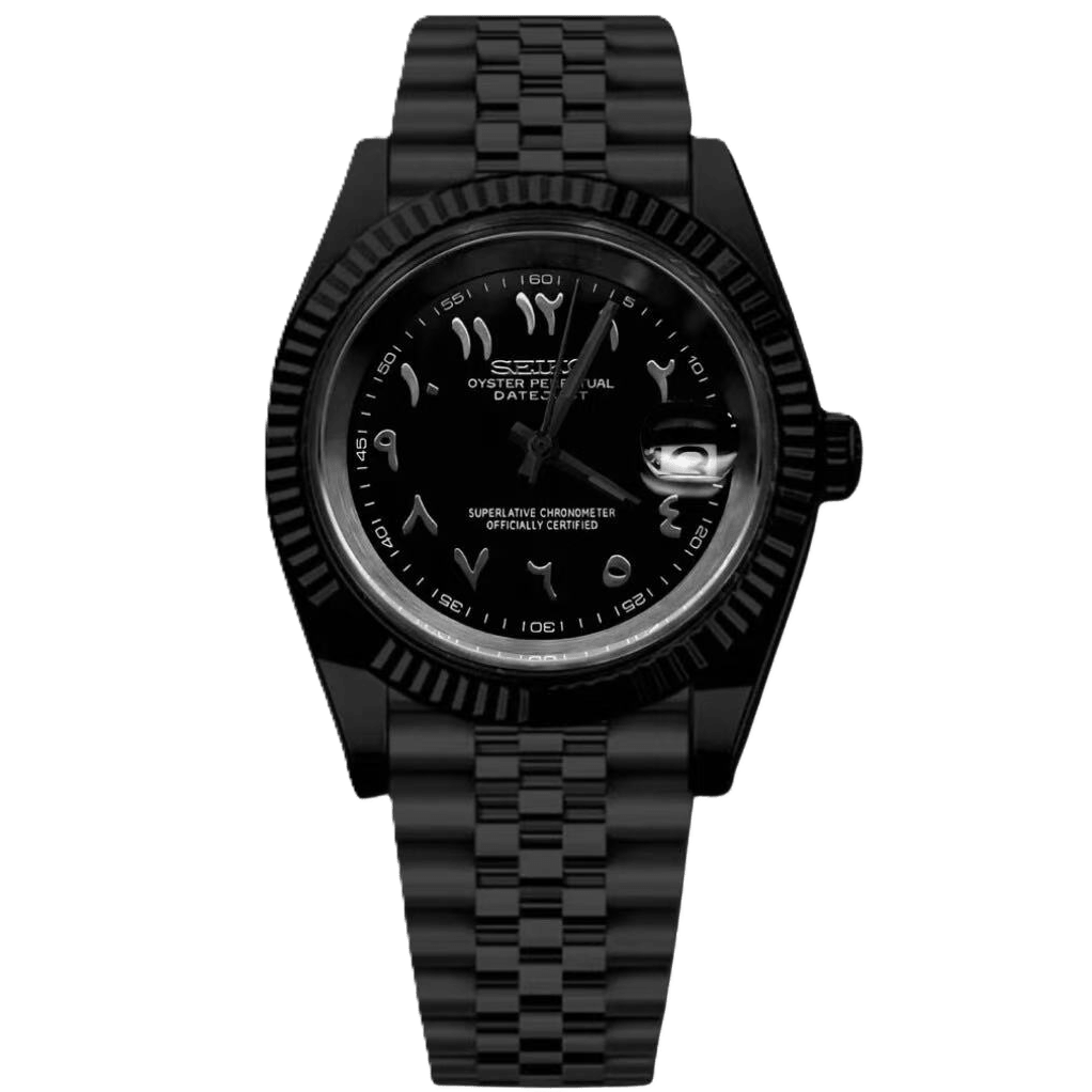 ModHouse Datejust Triple Black Arabic - ModHouse Watches