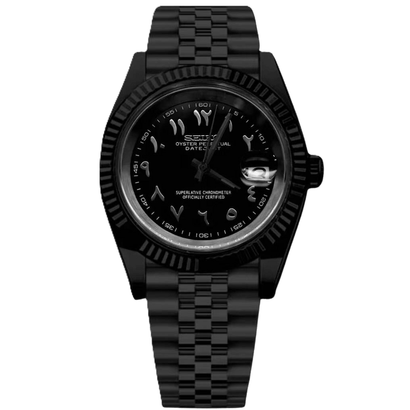 ModHouse Datejust Triple Black Arabic - ModHouse Watches