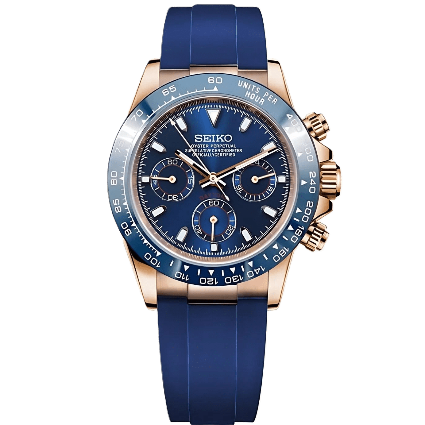 ModHouse Daytona Rose Gold Blue - ModHouse Watches