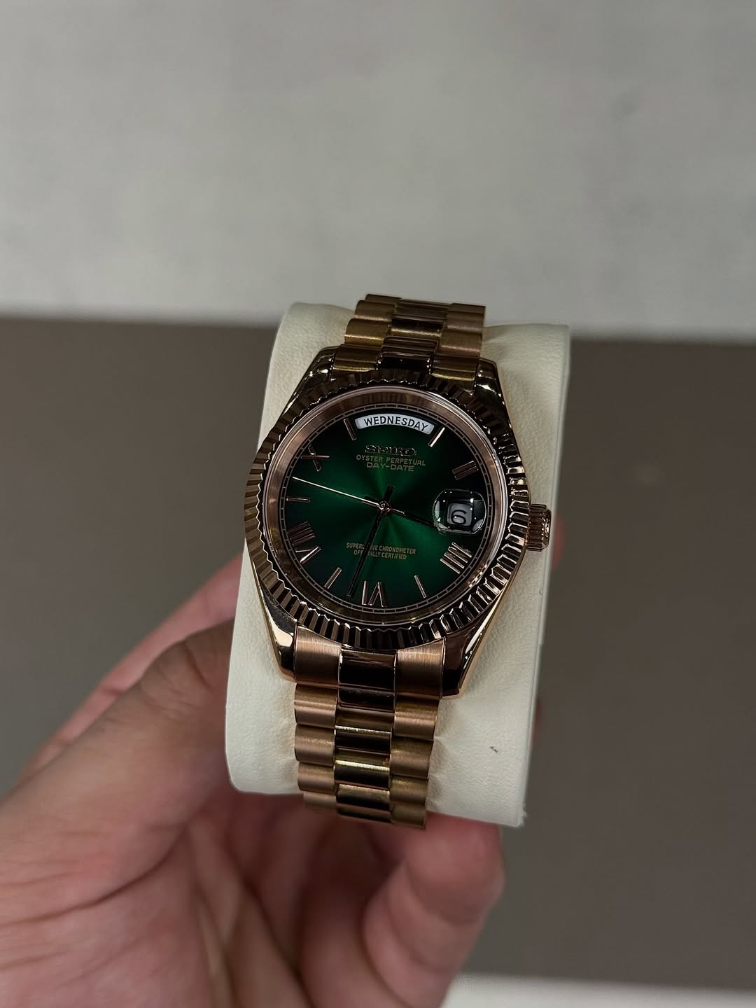 ModHouse DayDate Green Rose Gold