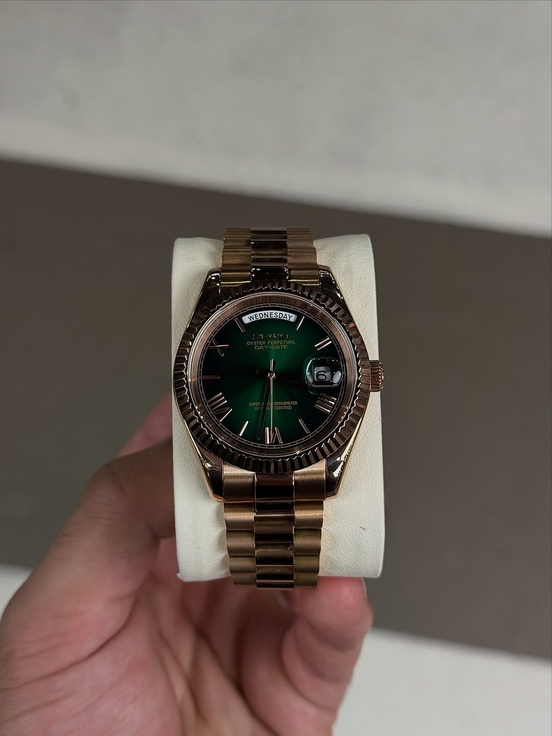 ModHouse DayDate Green Rose Gold