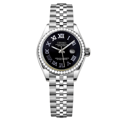 Woman Datejust Black Roman Diamonds - ModHouse Watches