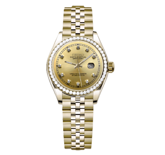Woman Datejust Gold Diamonds - ModHouse Watches