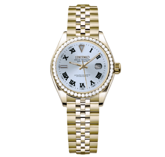 Woman Datejust Gold Sky Blue Diamonds - ModHouse Watches