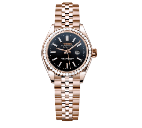 Woman Datejust Rose Gold Black Diamonds - ModHouse Watches
