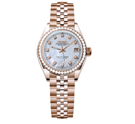 Woman Datejust Rose Gold Clouds Diamonds - ModHouse Watches