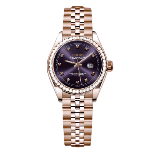 Woman Datejust Rose Gold Deep Purple Diamonds - ModHouse Watches