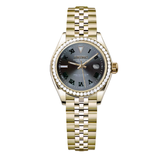 Woman Datejust Gold Wimbledon Diamonds