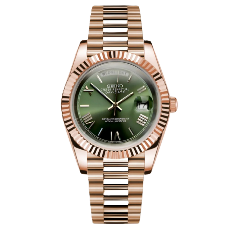 ModHouse DayDate Green Rose Gold