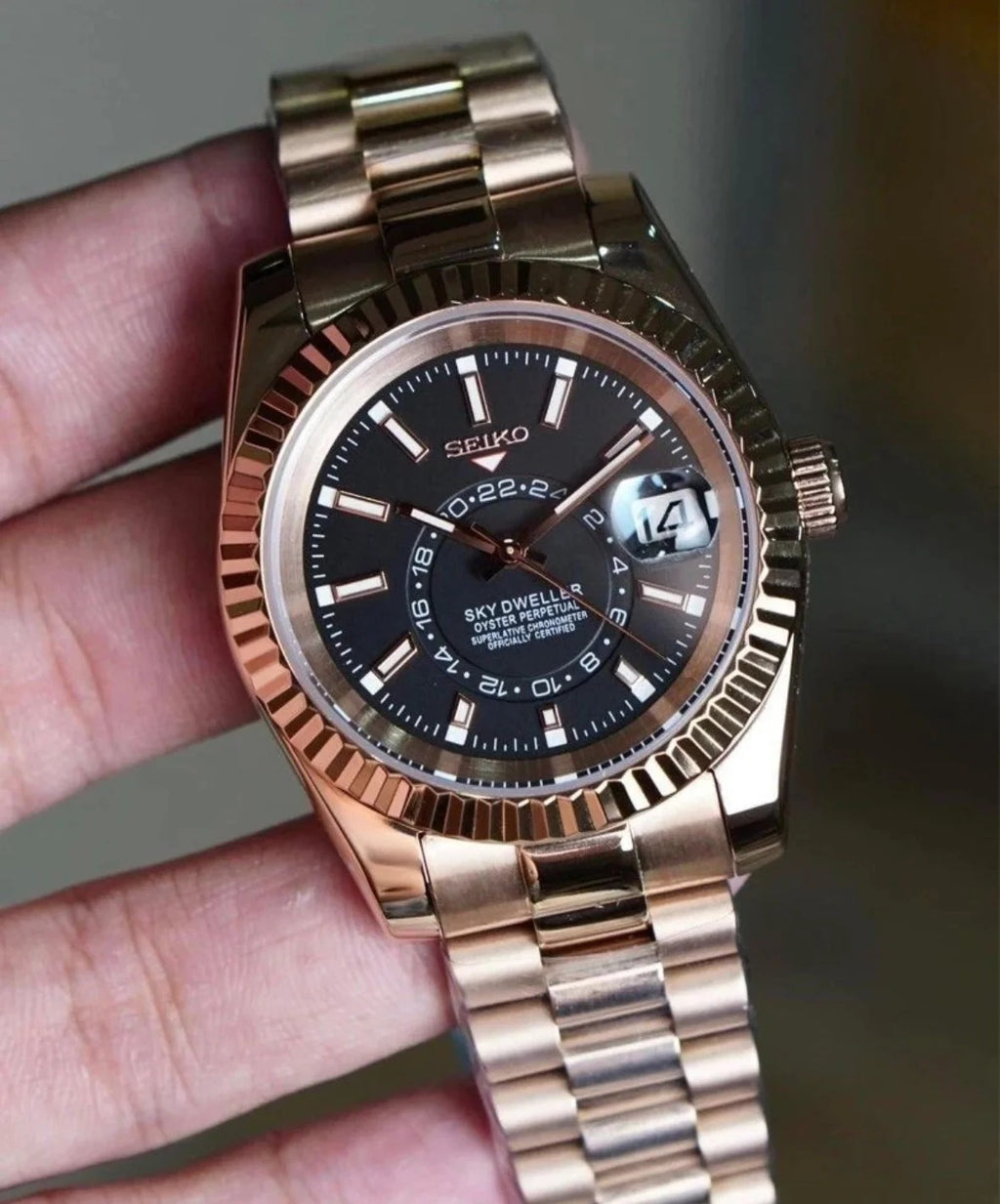 ModHouse Datejust Skydweller Gold Black