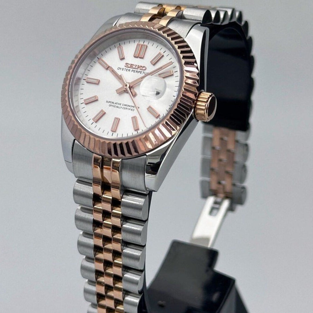 ModHouse Datejust Rosegold Silver