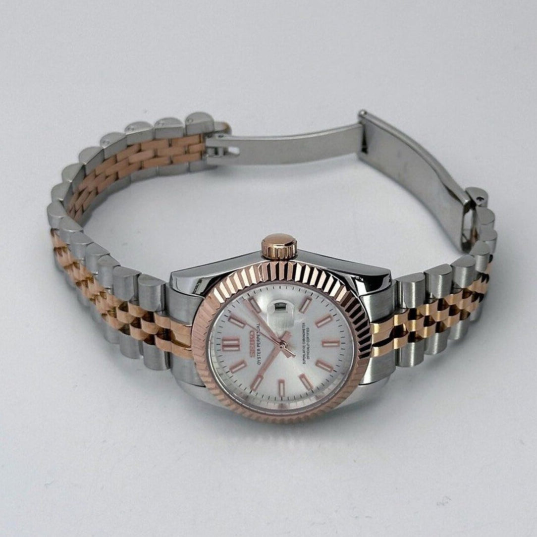 ModHouse Datejust Rosegold Silver