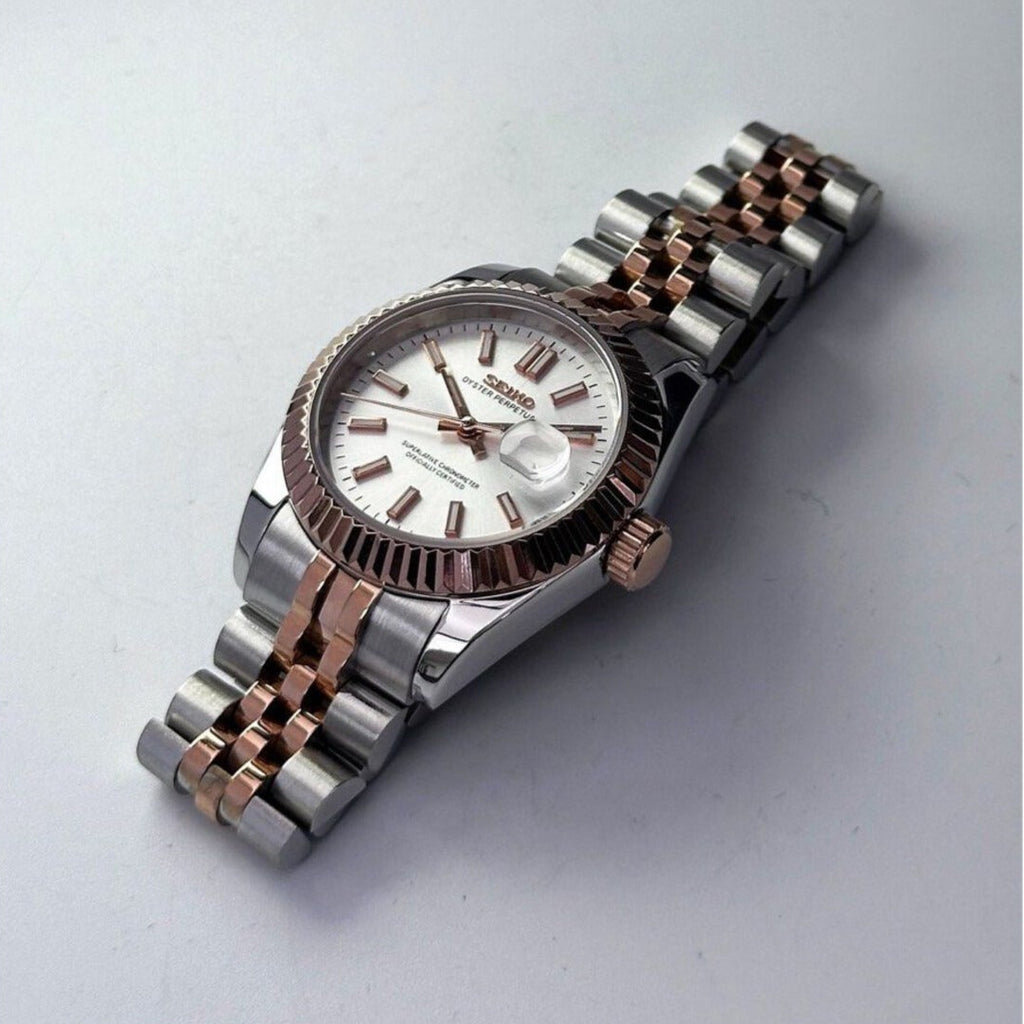 ModHouse Datejust Rosegold Silver