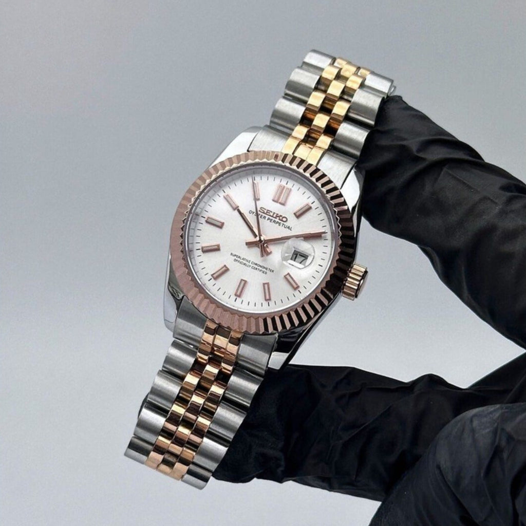 ModHouse Datejust Rosegold Silver