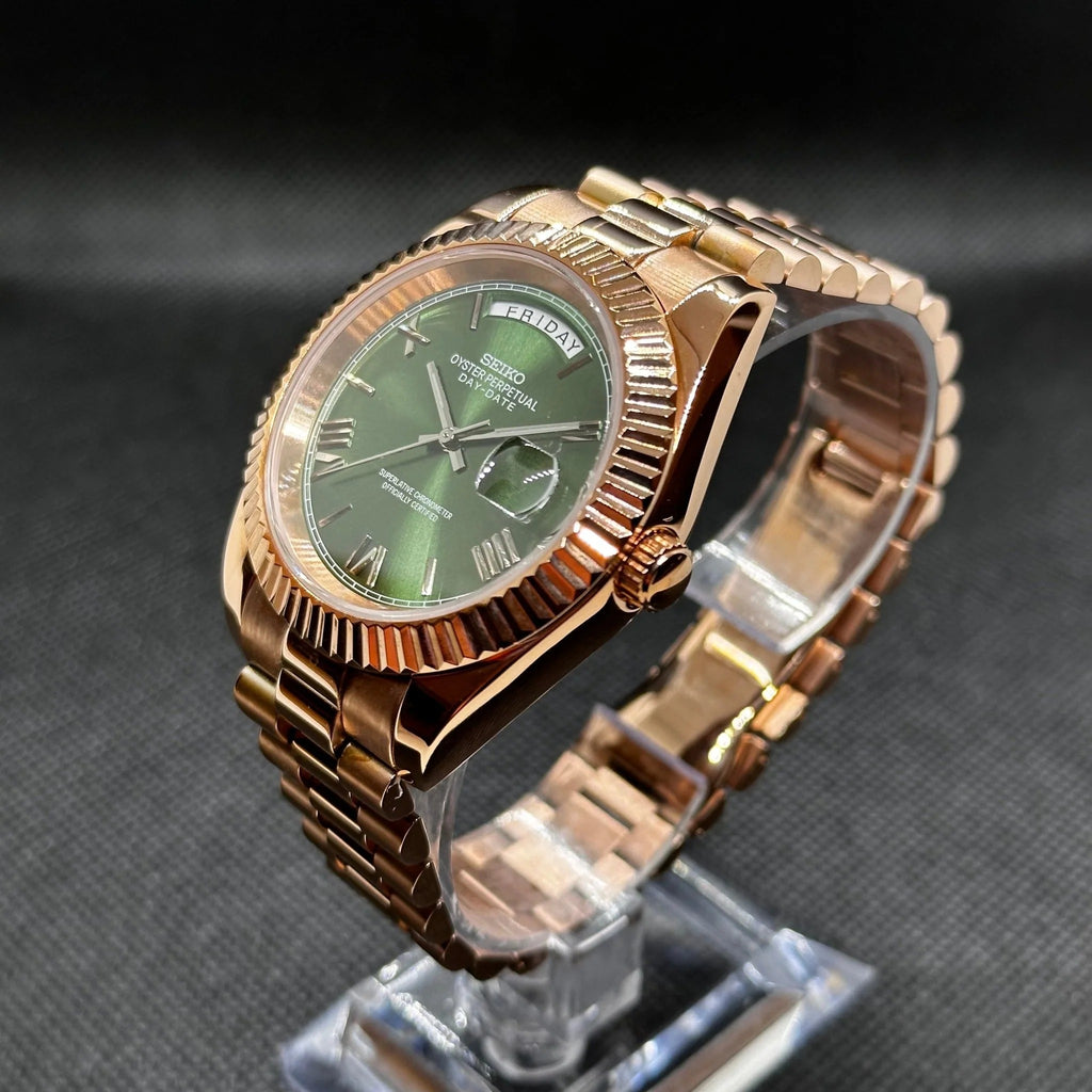 ModHouse DayDate Green Rose Gold