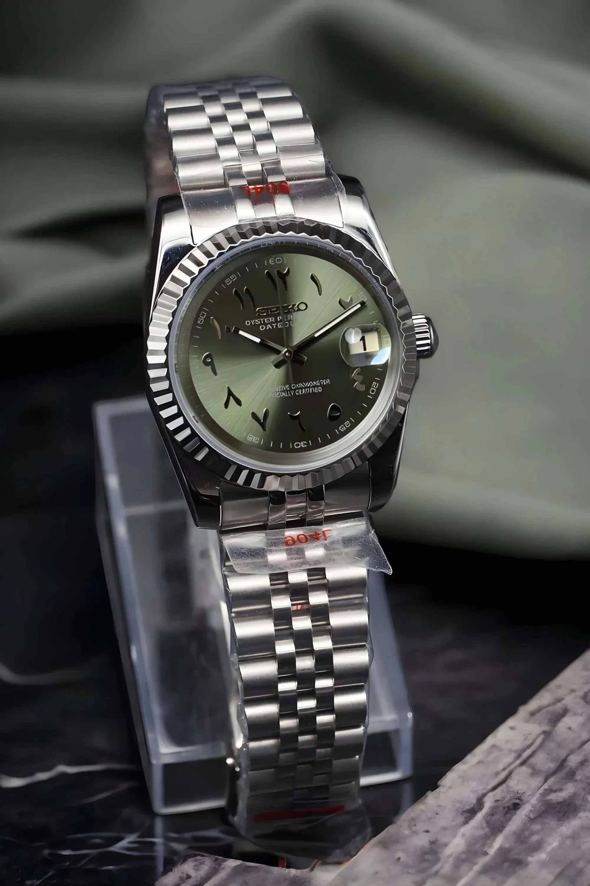 ModHouse Datejust Olive Green Arabic