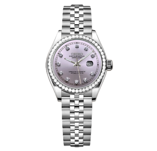 Woman Datejust Light Pink Diamonds