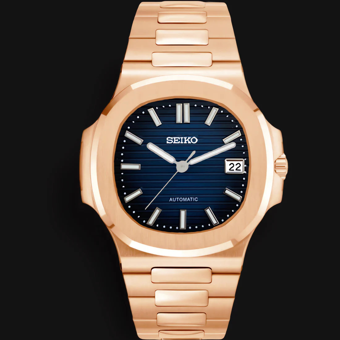 ModHouse Nautilus Rose Gold Navy Blue