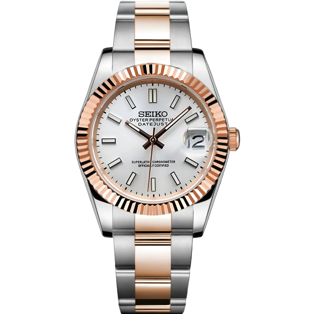 ModHouse Datejust Rosegold Argento