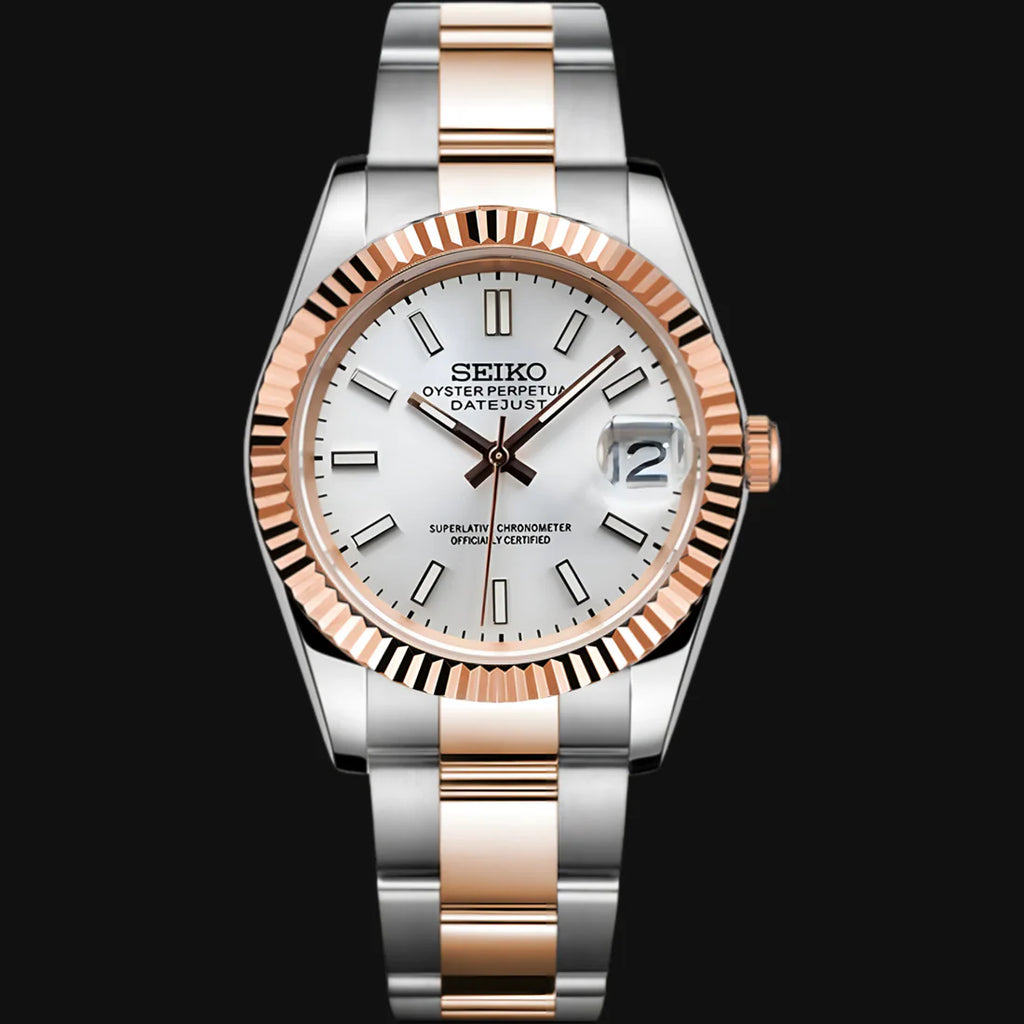 ModHouse Datejust Rosegold Silver