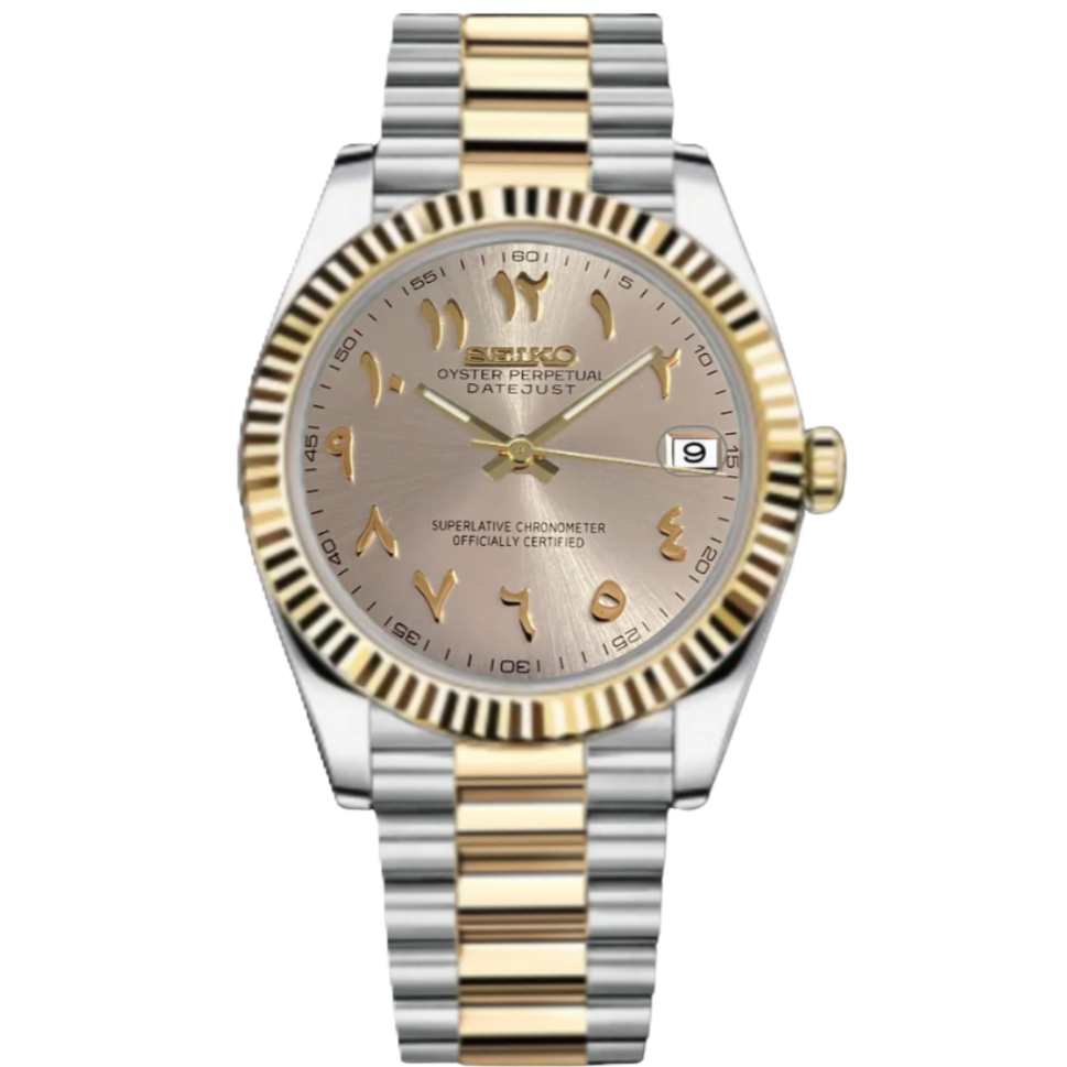ModHouse Datejust Silver Gold Arabic