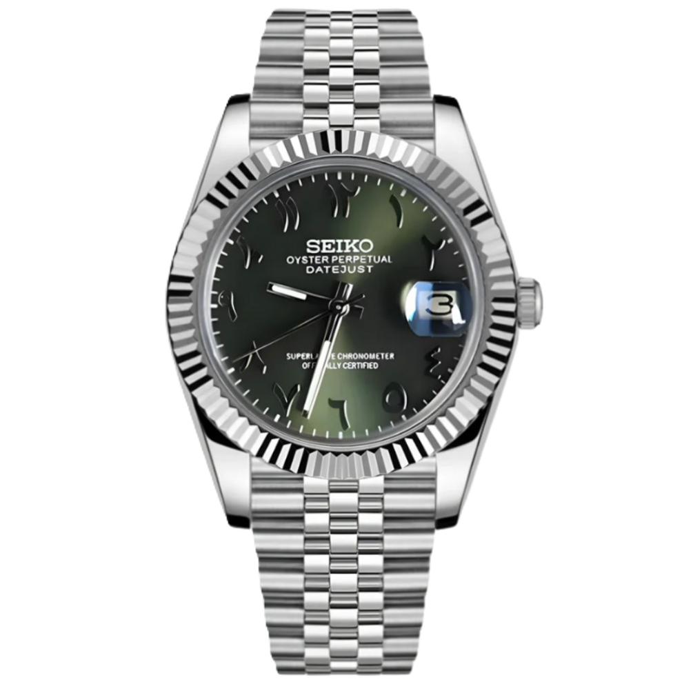 ModHouse Datejust Olive Green Arabic
