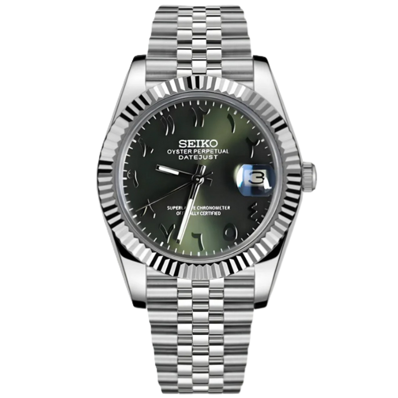 ModHouse Datejust Olive Green Arabic